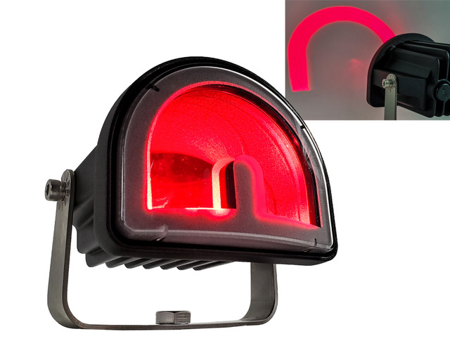 red arch forklift safety light