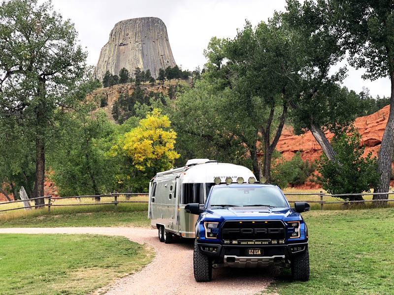 Ford Raptor, Airstream, Devils Tower