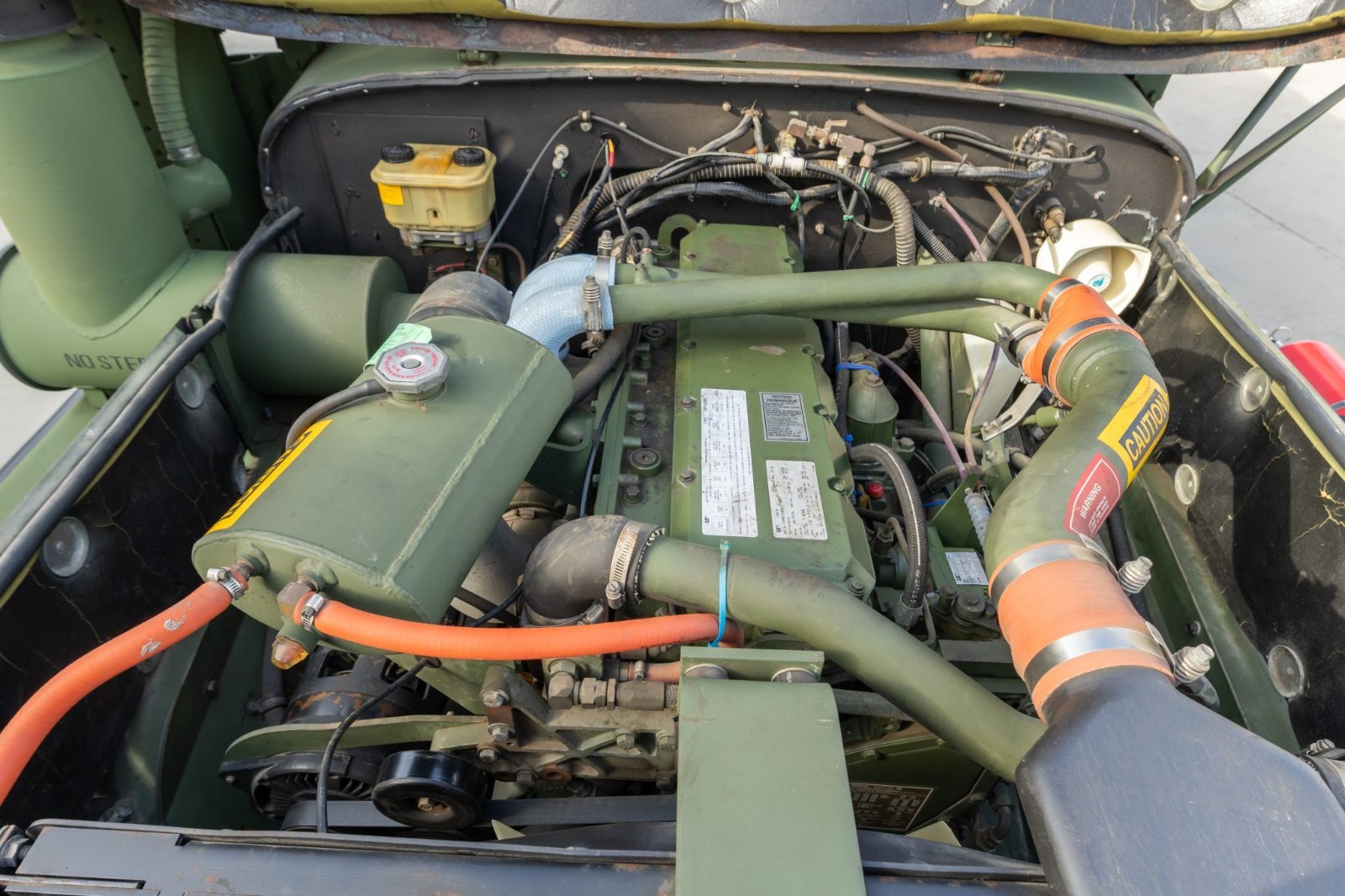 Caterpillar 3116 6.6L turbo diesel engine in the M35A3